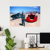 Craig Breedlove und Art Arfons (zugeschnitten) Poster (Heimbüro)