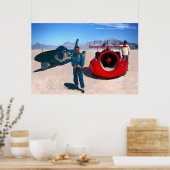 Craig Breedlove und Art Arfons (zugeschnitten) Poster (Küche)