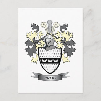 Craig Familienwappen Coat of Arms Postkarte