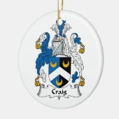 Craig-Familienwappen Keramik Ornament (Links)