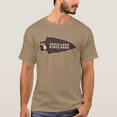 Craig Lake Staat Park Michigan MI Rustikale Pfeilt T-Shirt (Vorderseite)