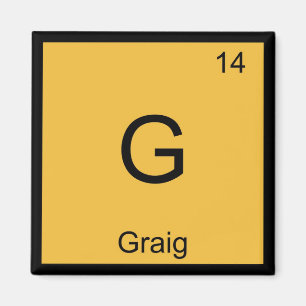 Craig Name Chemie Element Periodensystem Magnet