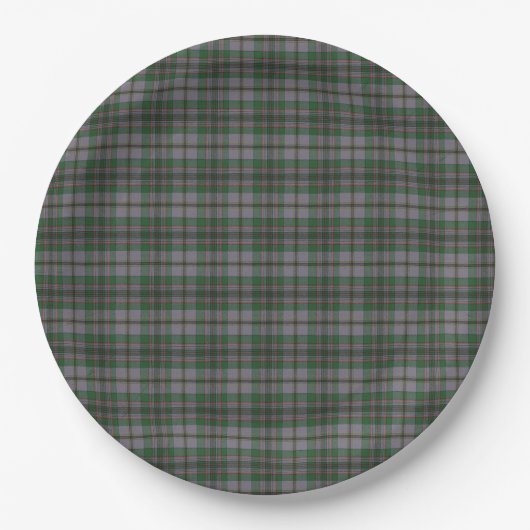 Craig Scottish Clan Tartan Pappteller (Vorderseite)