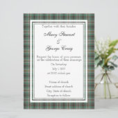 Craig Scottish Wedding Einladung (Stehend Vorderseite)