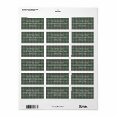 Craig Tartan Label Adressaufkleber (Vorne)