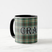 Craig Tartan mit Nachname Tasse (Vorderseite Links)
