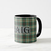Craig Tartan mit Nachname Tasse (VorderseiteRechts)