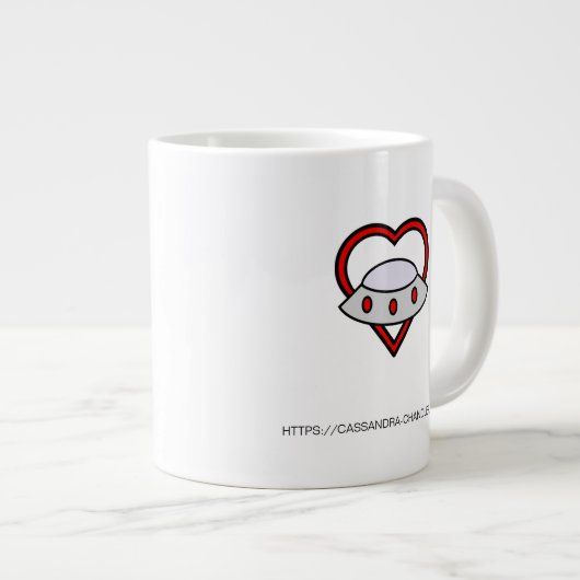 Craig und Ellie Giant Weihnachtskaffee Tasse (Vorderseite Rechts)