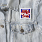 Craighead County Repubican 2" x 2" Square Button (Beispiel)