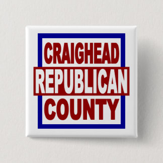 Craighead County Repubican 2" x 2" Square Button