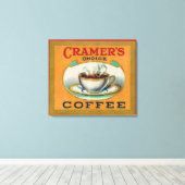 Cramer's Choice Coffee Label Leinwanddruck (Insitu (Holzboden))