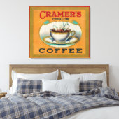 Cramer's Choice Coffee Label Leinwanddruck (Insitu (Schlafzimmer))