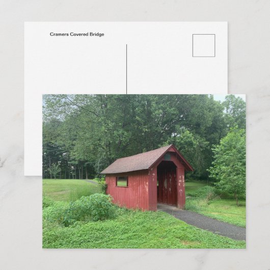 Cramers Covered Bridge Postkarte (Vorne/Hinten)