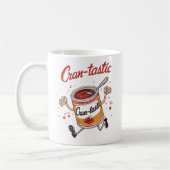 Cran-tastic - Funny Erntedank Cranberry Pun Kaffeetasse (Links)