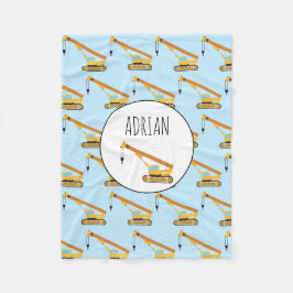 Cranbau Truck Baby Individuelle Name Fleecedecke