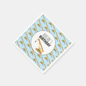 Cranbau Truck Boy Birthday Party Serviette (Ecke)