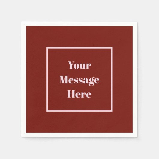 Cranbere und Party für benutzerdefinierte Meldunge Serviette (Vorderseite)