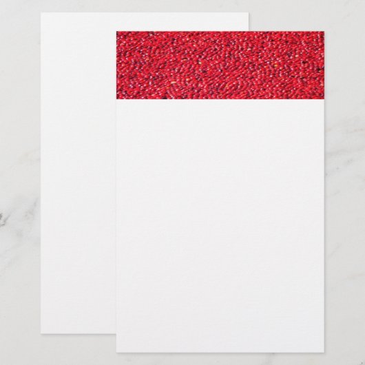 Cranberries Festivals Red Briefpapier (Vorne/Hinten)