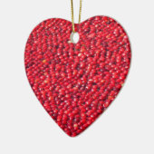 Cranberries Festivals Red Keramik Ornament (Links)
