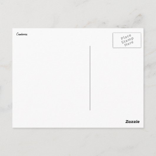 Cranberries Festivals Red Postkarte (Rückseite)