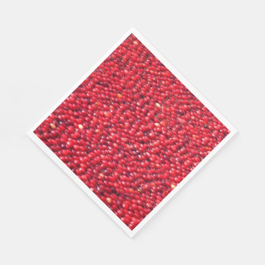 Cranberries Festivals Red Serviette (Ecke)