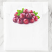 Cranberries Ovaler Aufkleber (Tasche)