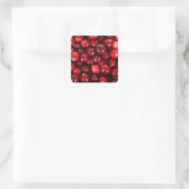 Cranberries Quadratischer Aufkleber (Tasche)