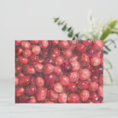 Cranberries Still Life Einladung (Stehend Vorderseite)