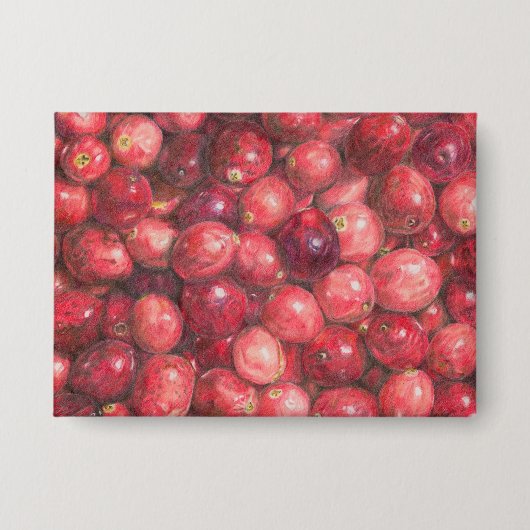 Cranberries Stillleben Button (Vorderseite)
