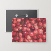 Cranberries Stillleben Button (Vorderseite/Rückseite)