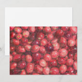 Cranberries Stillleben Einladung (Vorne/Hinten)