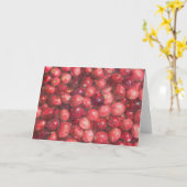 Cranberries Stillleben Karte (Gelbe Blume)