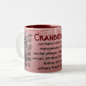 Cranberries-Tasse Zweifarbige Tasse (Vorderseite Links)