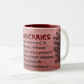 Cranberries-Tasse Zweifarbige Tasse (VorderseiteRechts)