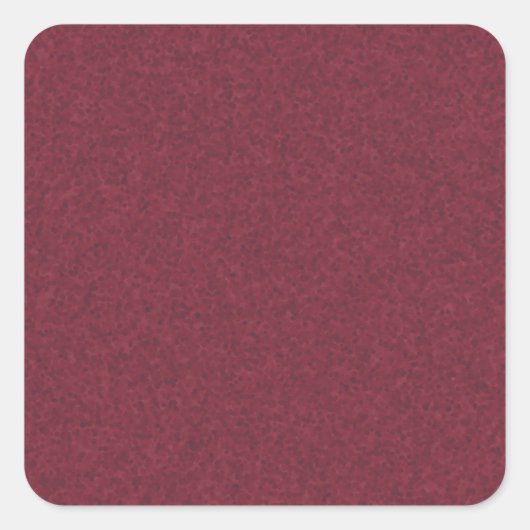 Cranberry Abstrakt Quadratischer Aufkleber (Vorderseite)
