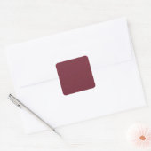 Cranberry Abstrakt Quadratischer Aufkleber (Umschlag)