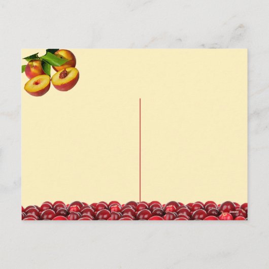 Cranberry and Peach Relish - Rezept Postkarte (Rückseite)
