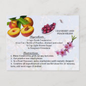 Cranberry and Peach Relish - Rezept Postkarte (Vorderseite)