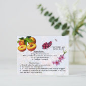 Cranberry and Peach Relish - Rezept Postkarte (Stehend Vorderseite)