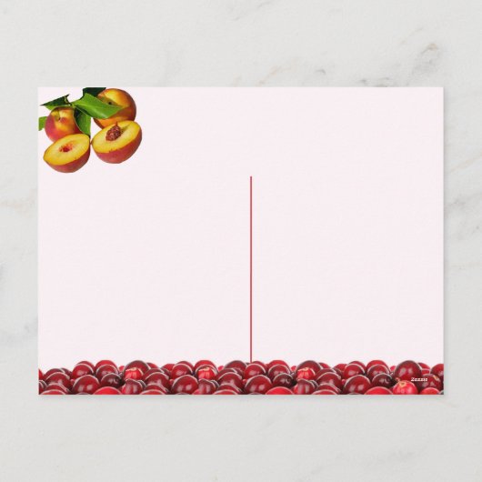 Cranberry and Peach Relish - Rezept Postkarte (Rückseite)