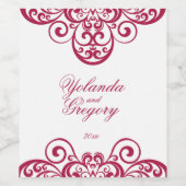 Cranberry Antique, Verziert Weinetikett (Einzelnes Label)