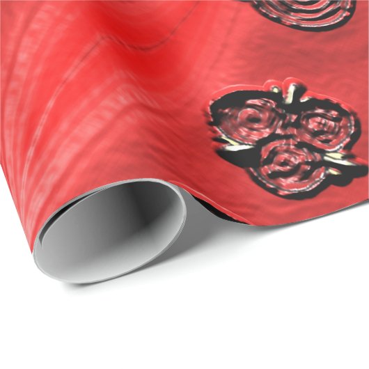 Cranberry Bazaar Geschenkpapier (Rolleneckpunkt)