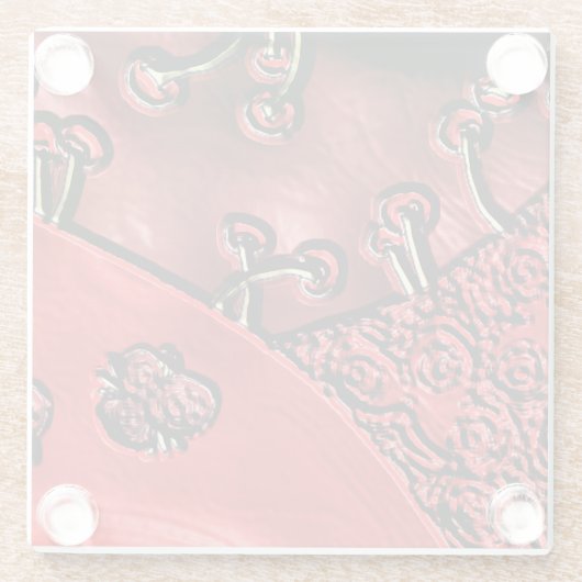 Cranberry Bazaar Glasuntersetzer (Rückseite)