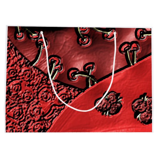 Cranberry Bazaar Große Geschenktüte (Rückseite)