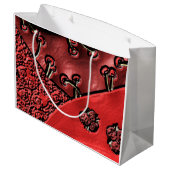 Cranberry Bazaar  Große Geschenktüte (Rückseite Schrägansicht)