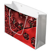 Cranberry Bazaar  Große Geschenktüte (Vorderseite Schrägansicht)