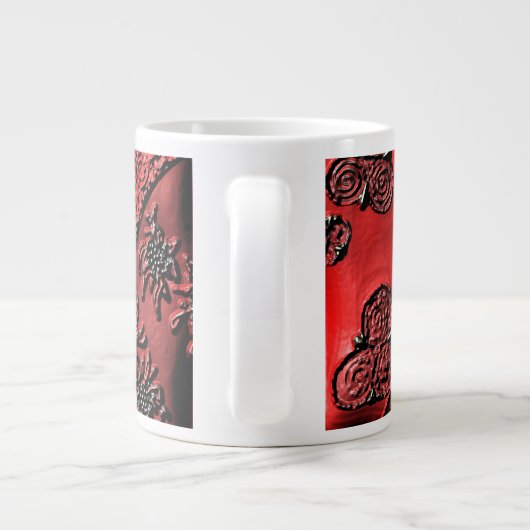 Cranberry Bazaar Jumbo-Tasse (Rückseite)