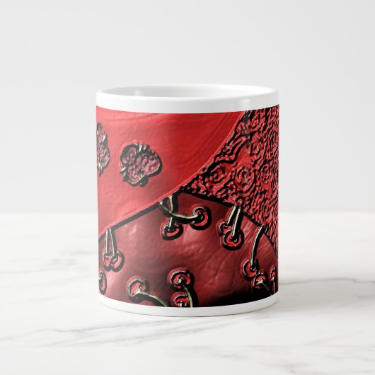 Cranberry Bazaar Jumbo-Tasse (Vorderseite)
