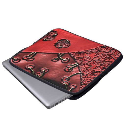 Cranberry Bazaar Laptopschutzhülle (Vorne Knopf)