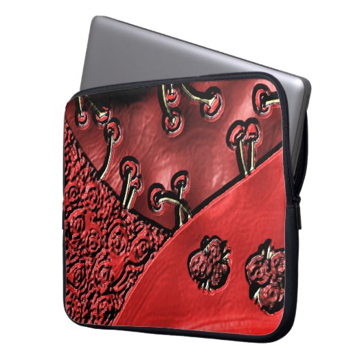 Cranberry Bazaar Laptopschutzhülle (Vorderseite Links)